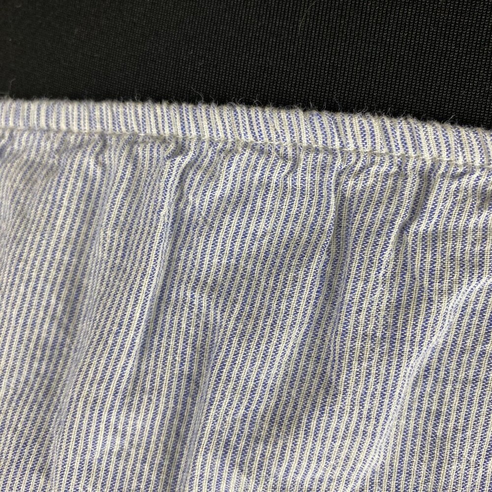 Brandy Melville Off The Shoulder Crop Top One Size Blue White Striped Beach Boho - Picture 11 of 16